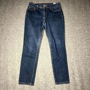 NYDJ Not Your Daughter Jeans Womens 10P Legging Skinny Medium Wash Blue Mom